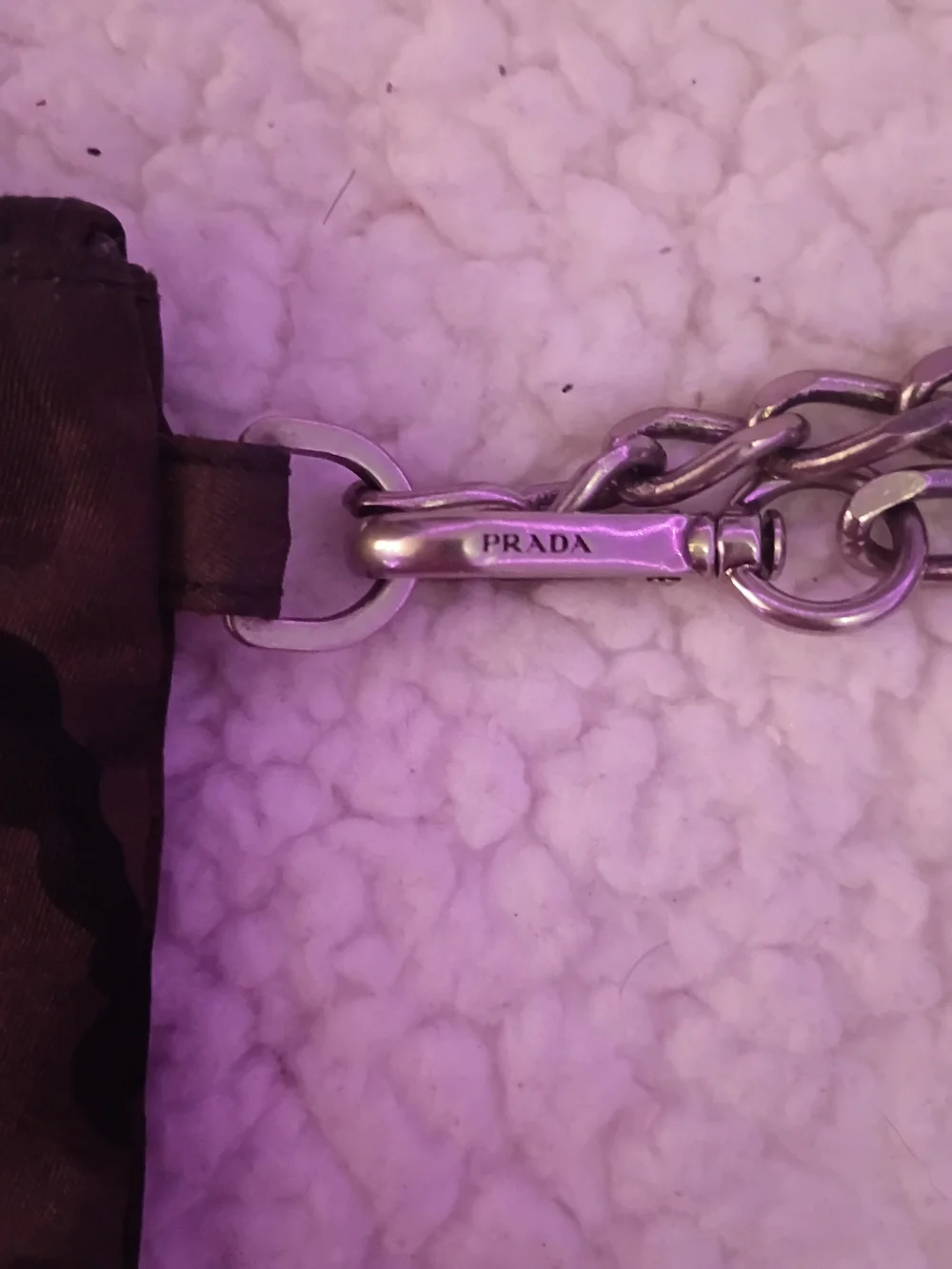 Prada Camo Wristlet Pouch - Brown & Green